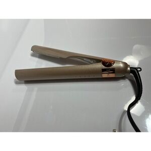TYME Pro Hair Straightener Curler Iron Women OS Gold Titanium Ceramic Luxury